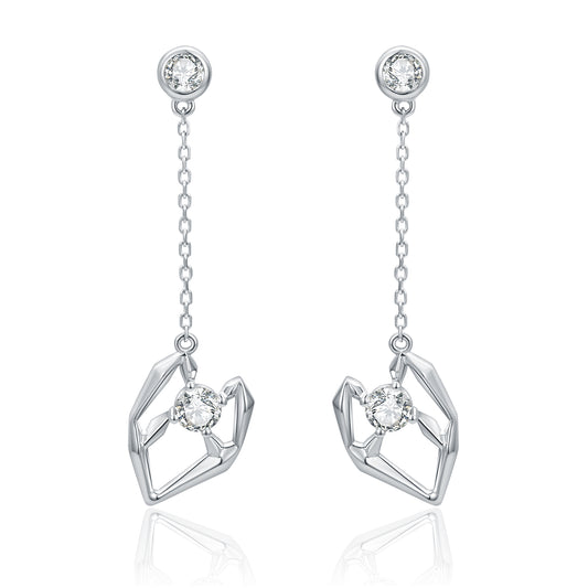 PureVivid True to the Heart Collection Earrings Platinum 950