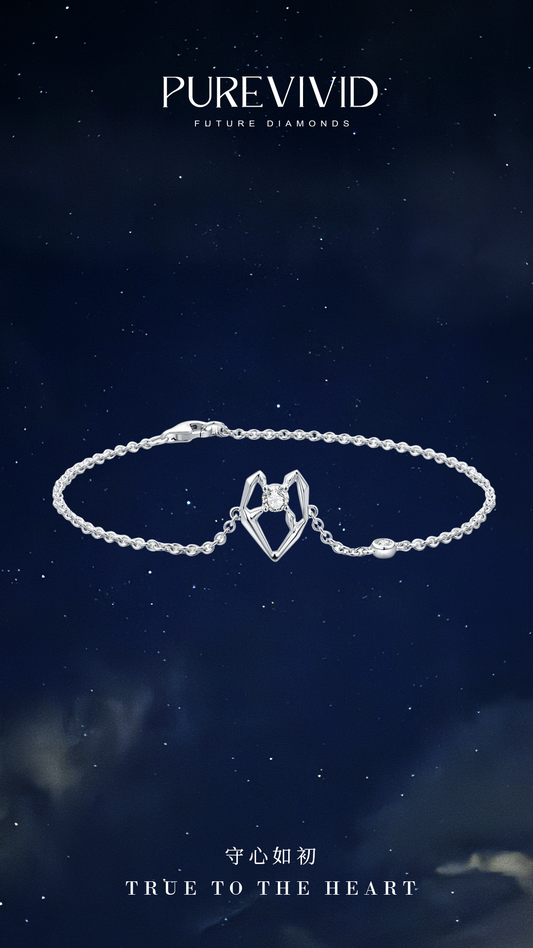 PureVivid True to the Heart Collection Bracelet Platinum 950